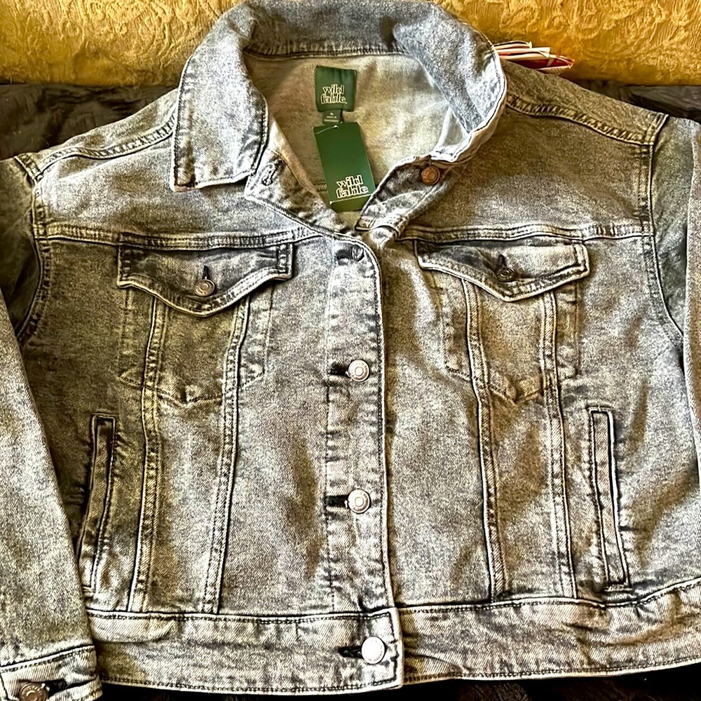 Wild Fable classic Denim jacket New XL